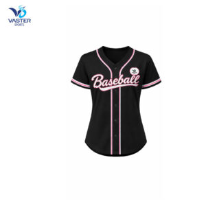 Women baseball game shirt with breathable fabric and custom team design