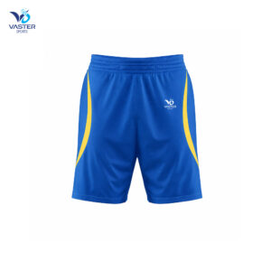 Sublimated soccer shorts with vibrant colors and custom team design