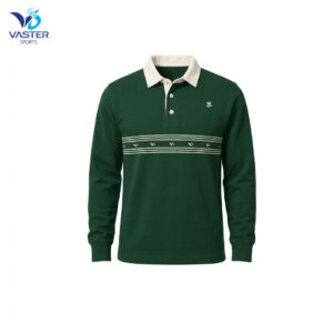 Custom rugby jersey with breathable fabric and team design