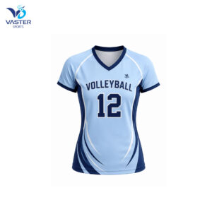 Women volleyball performance shirt with breathable fabric and custom team design