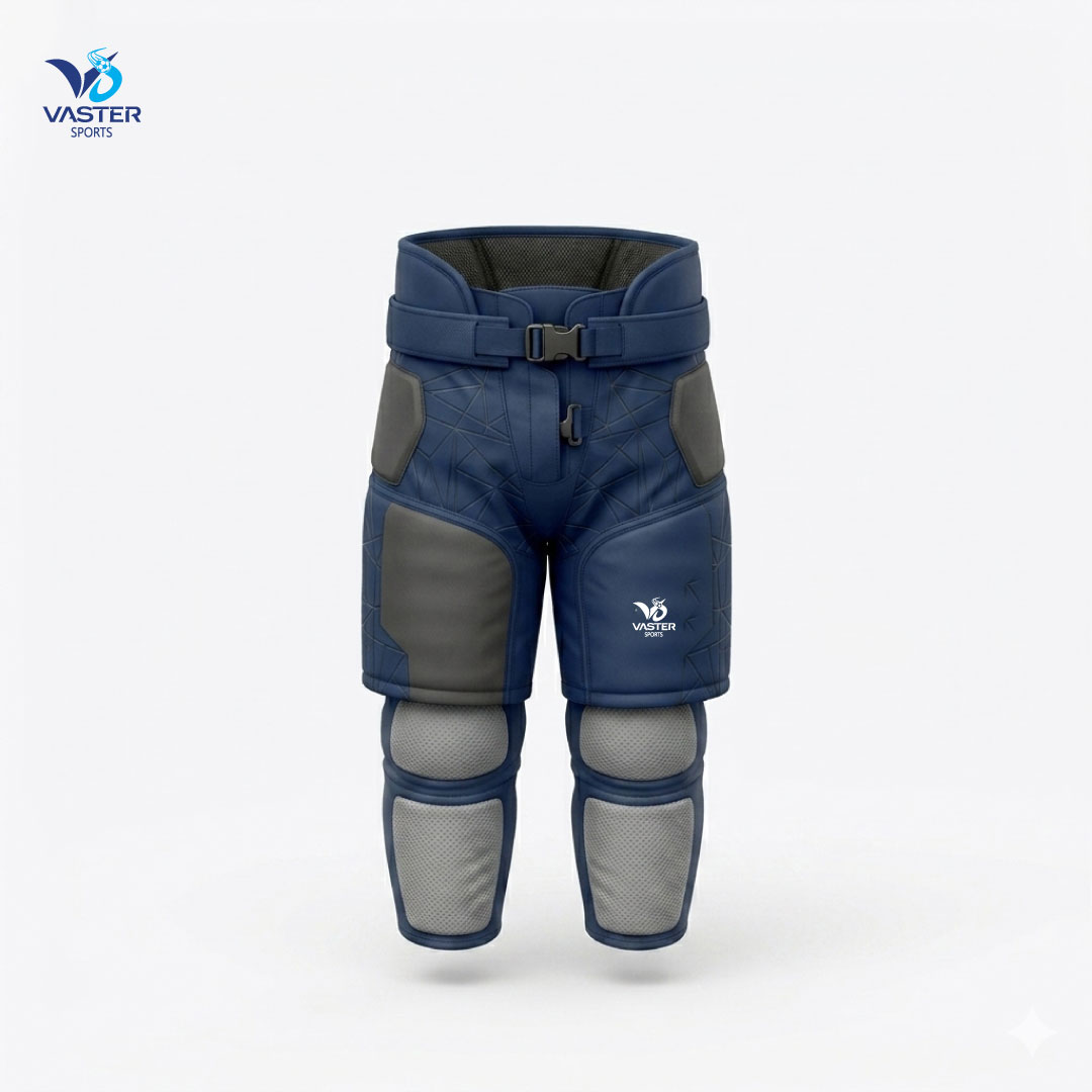 Goalkeeper padded pants with hip and knee protection and custom team design