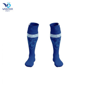 Custom rugby socks with breathable fabric and team color design