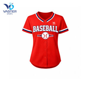 Baseball shirt women with breathable fabric and custom team design