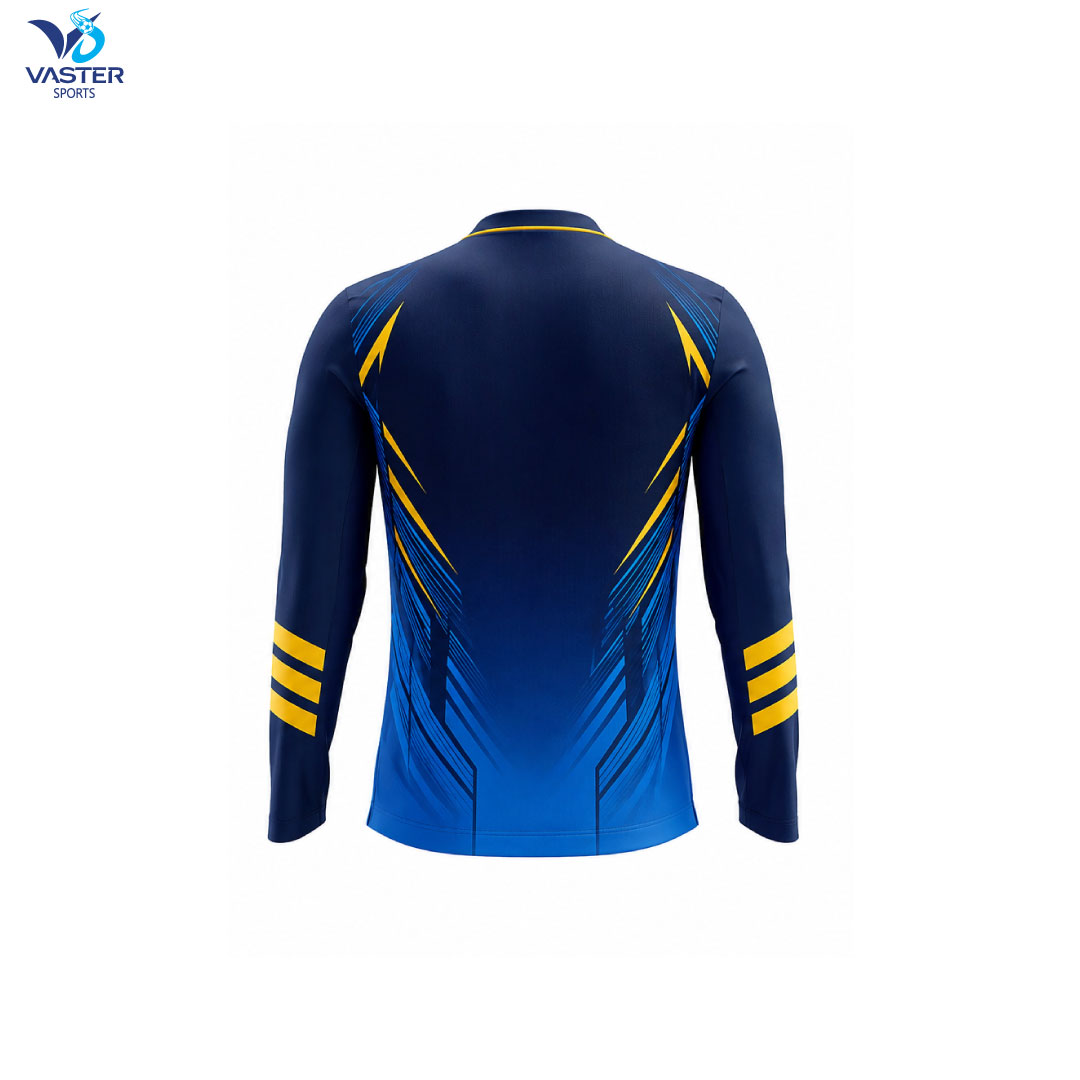 Back view of cross performance jersey with rider name and number customization