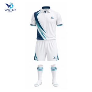 Custom tennis kit with breathable fabric and team design