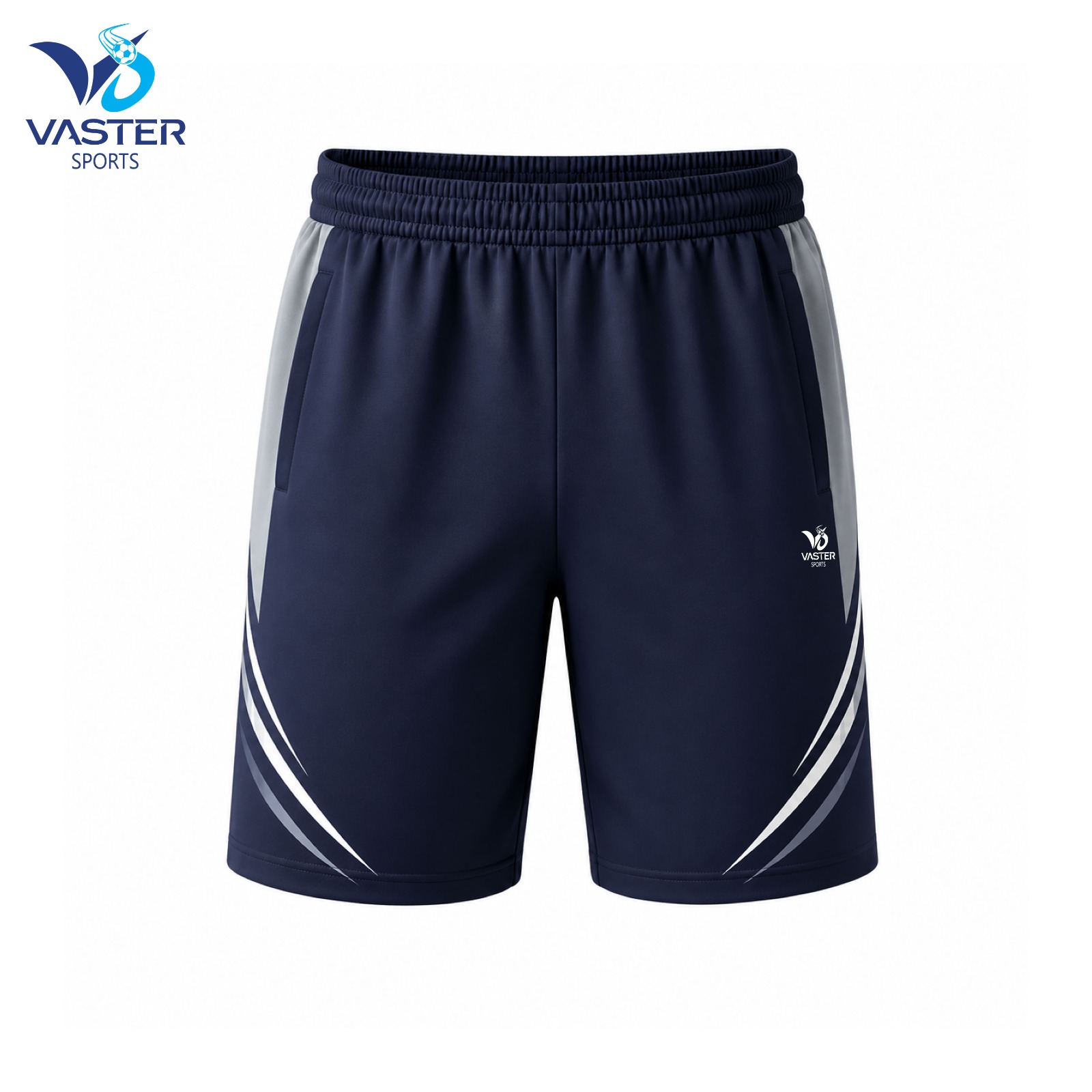 Handball game shorts with lightweight breathable fabric and custom team design